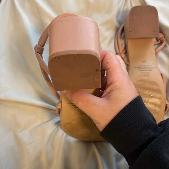 H&M BEIGE SANDALS FAUX LEATHER - Picture 9 of 13